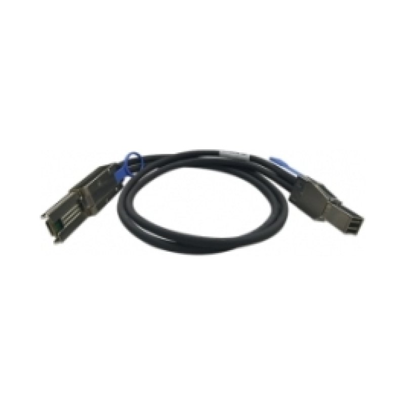 QNAP CAB-SAS20M-8644-8088 Serial Attached SCSI (SAS) cable 2 m Black, Metallic