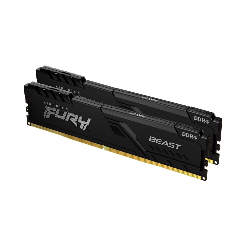 Kingston Technology FURY Beast 32GB 3600MT/s DDR4 CL18 DIMM (Kit of 2) Black