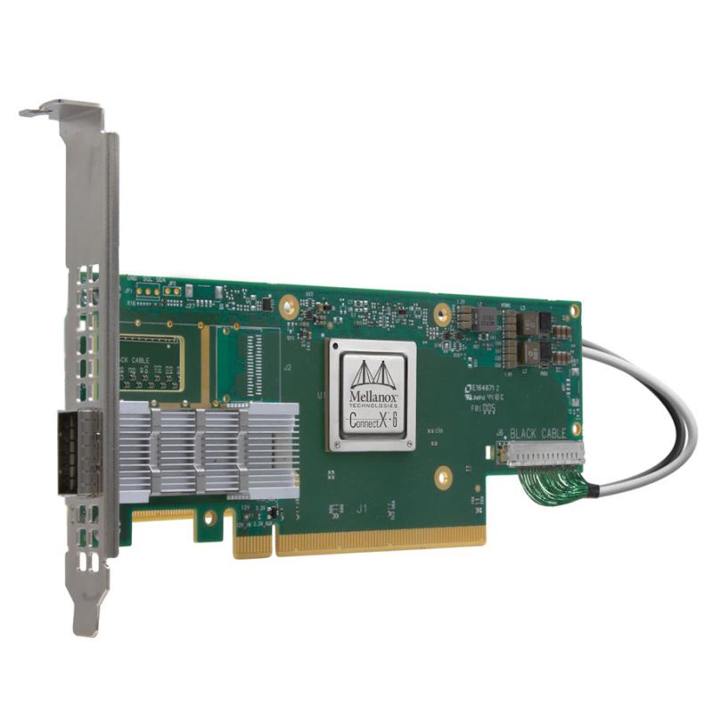 Lenovo ThinkSystem Mellanox ConnectX-6 HDR/200GbE QSFP56 1-port PCIe 4 VPI carte et adaptateur d'interfaces Interne