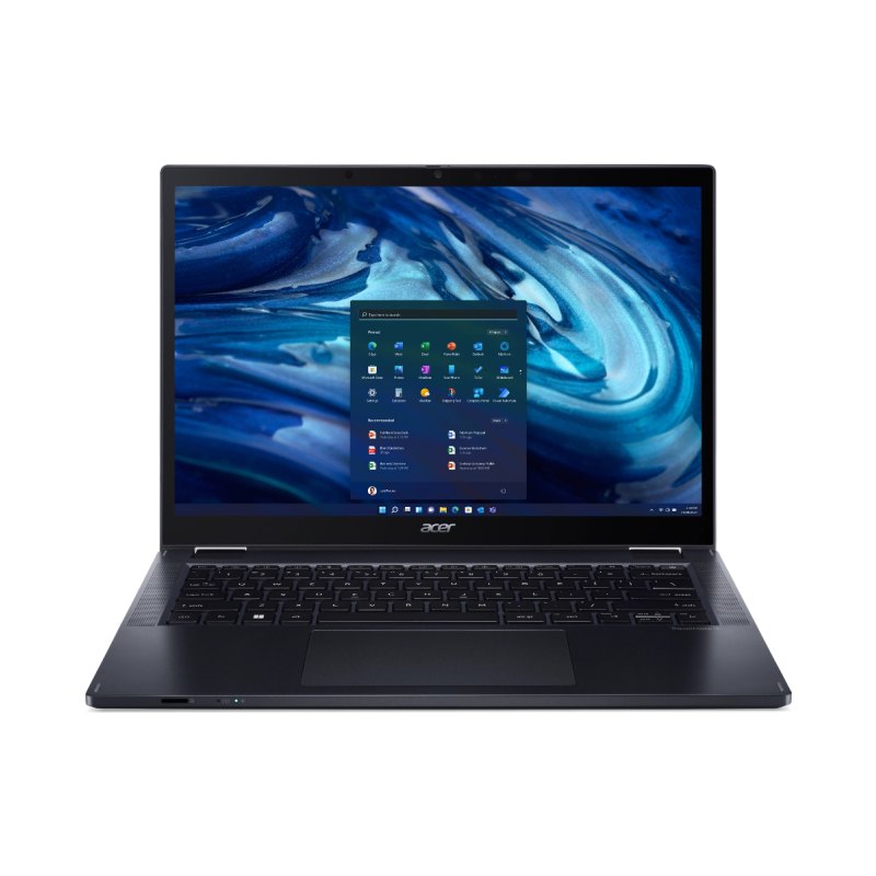 Acer TravelMate TMP414RN-52-58HG Intel® Core™ i5 i5-1240P Hybrid (2-in-1) 35.6 cm (14") Touchscreen WUXGA 16 GB DDR4-SDRAM 512 GB SSD Wi-Fi 6E (802.11ax) Windows 10 Pro Blue
