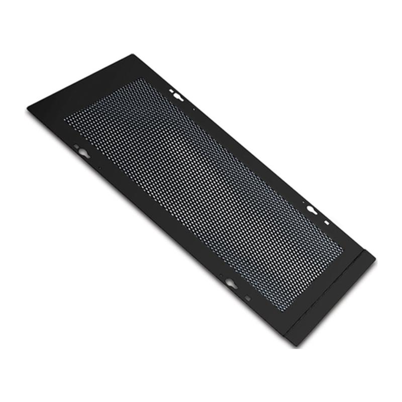 APC NetShelter Gestion des câbles, Gouttière, Couvercle perforé, Noir, 620 x 1,2 x 309,8 mm
