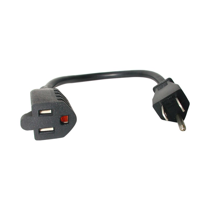 StarTech.com 1ft (30cm) Short Extension Cord, NEMA 5-15R to NEMA 5-15P Black Extension Cord, 13A 125V, 16AWG, Outlet Extension Power Cable, NEMA 5-15R to NEMA 5-15P AC Computer Power Cord - UL Listed