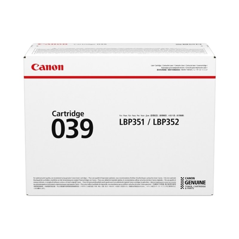 Canon 039 toner cartridge 1 pc(s) Original Black