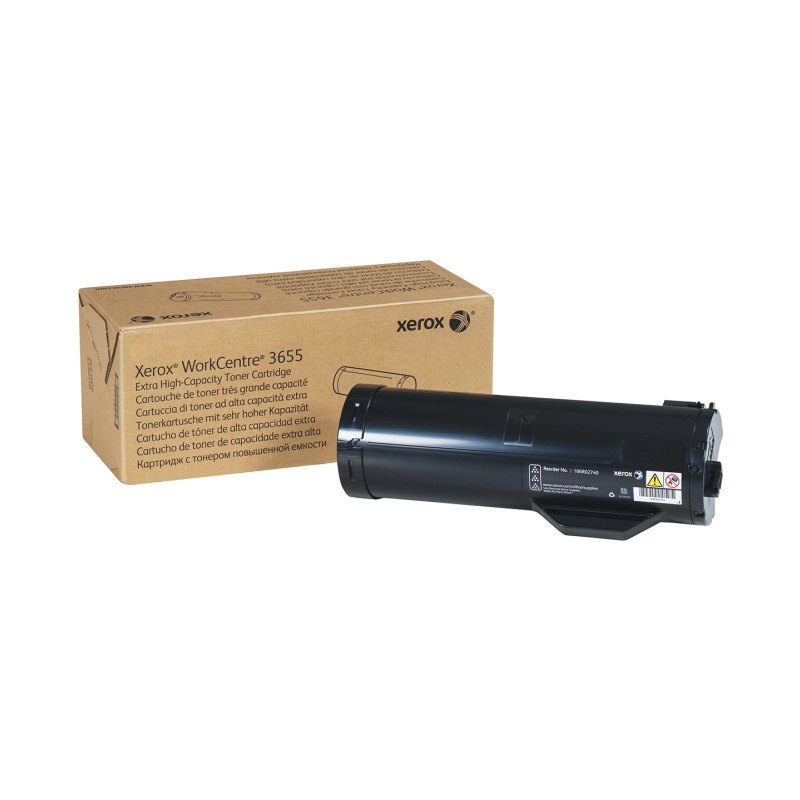 Xerox Genuine WorkCentre® 3655/3655i Black Extra High capacity Toner Cartridge (25900 Pages) - 106R02740