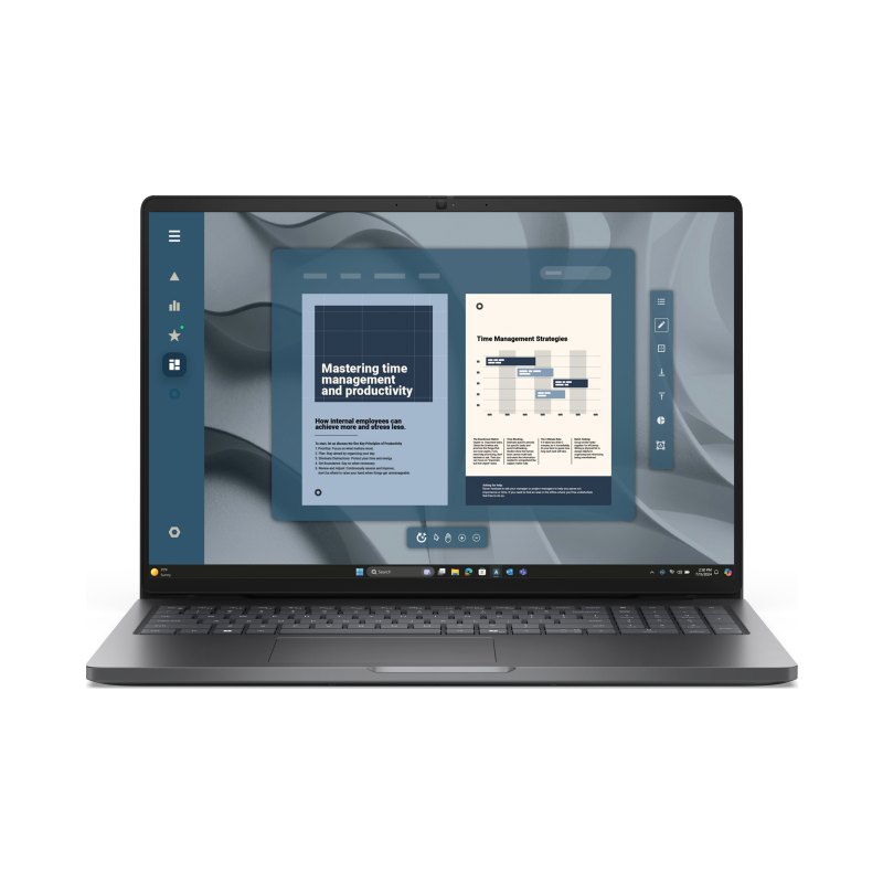 DELL Pro 16 PC16255 AMD Ryzen™ 5 220 Laptop 40.6 cm (16") Full HD+ 16 GB DDR5-SDRAM 256 GB SSD Wi-Fi 6E (802.11ax) Windows 11 Pro US English Black