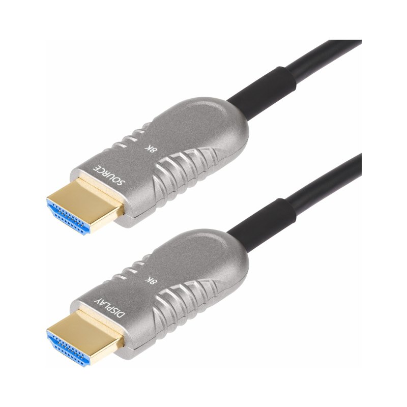 StarTech.com Câble Optique Actif (AOC) HDMI 2.1 Hybride de 9,1m, CMP, Plénum, Câble Fibre Optique HDMI 2.1/2.0 Ultra-Haute Vitesse 8K, 48Gbps, 8K 60Hz/4K 120Hz, HDR10+/FRL/TMDS/eARC