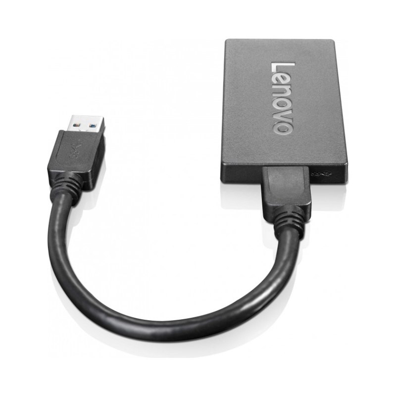 Lenovo 4X90J31021 USB graphics adapter 3840 x 2160 pixels Black