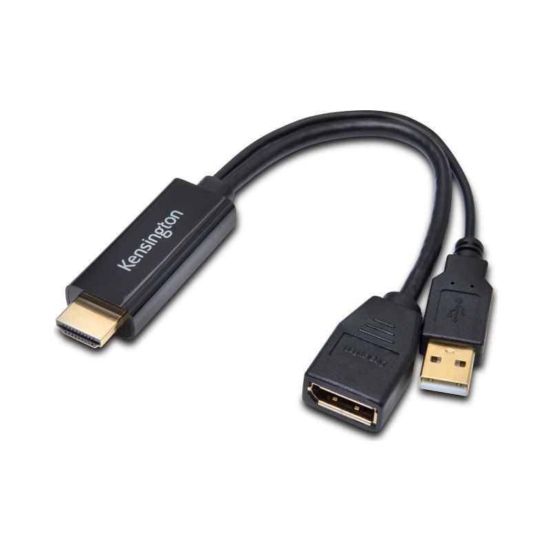 Kensington K33899WW video cable adapter DisplayPort HDMI + USB Black