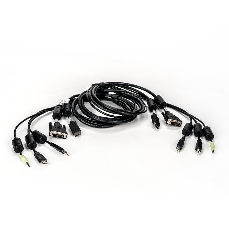 Vertiv Avocent CÂBLE, 1 DVI-D/1 DISPLAYPORT/2 USB/1 AUDIO, 6FT