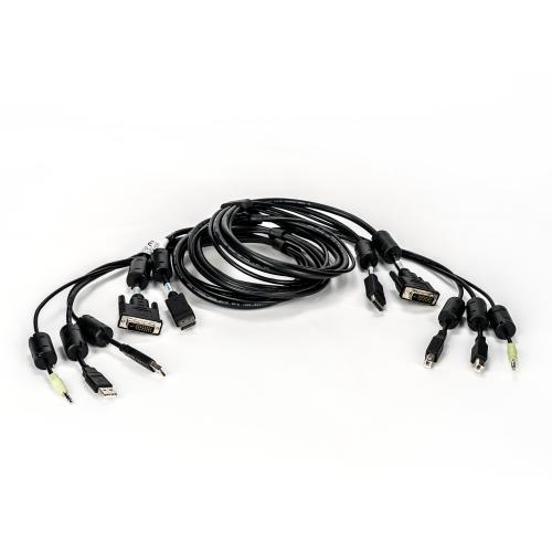 Vertiv Avocent CABLE, 1 DVI-D/1 DISPLAYPORT/2 USB/1 AUDIO, 6FT