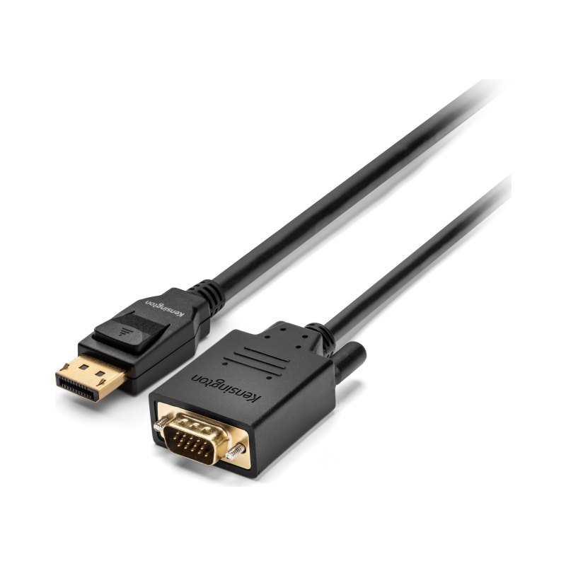 Kensington DisplayPort 1.2 (M) to VGA (M) passive unidirectional cable, 1.8m (6ft)