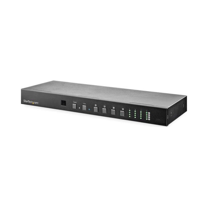 StarTech.com Switch Matriciel HDMI 4x4 avec Contrôle Audio et Ethernet - Vidéo 4K 60Hz - Répartiteur HDMI 2.0 Monté en Rack avec Télécommande