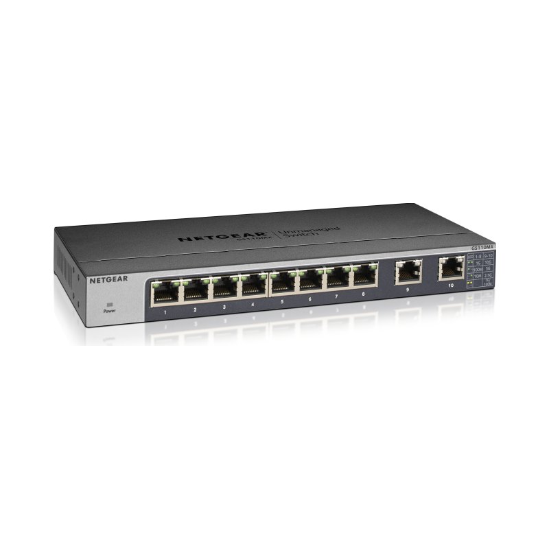 NETGEAR GS110MX Unmanaged Gigabit Ethernet (10/100/1000) Black