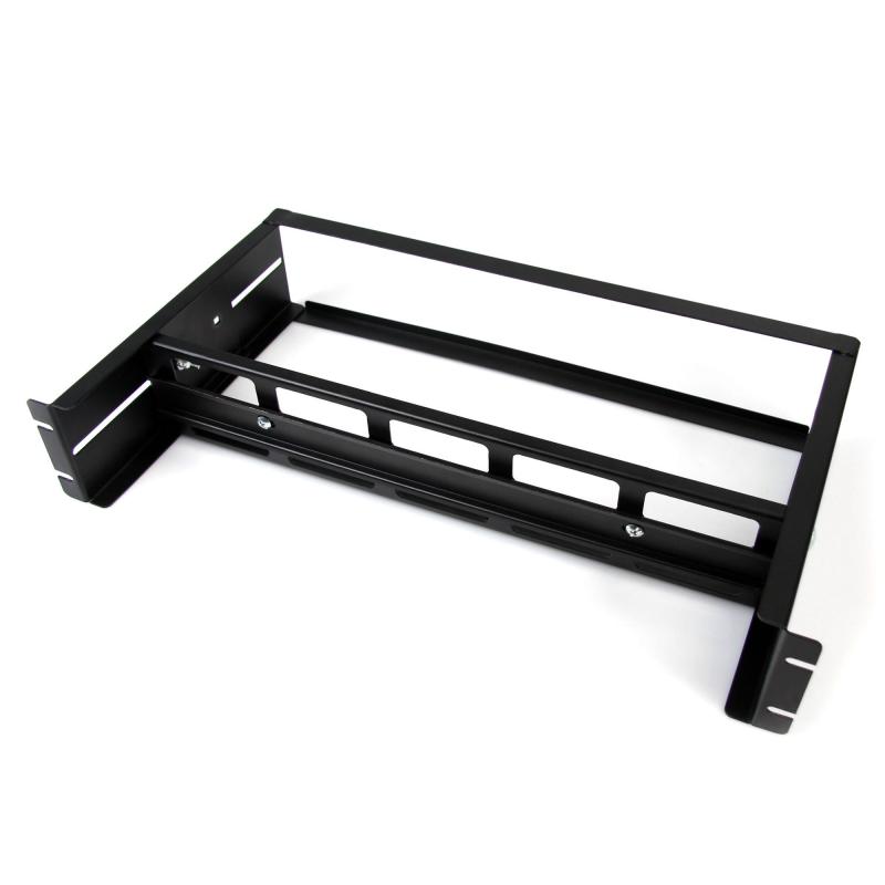 StarTech.com Kit de Rail DIN 2U pour Rack Standard 19" - Rail DIN pour Montage en Rack à Profondeur Réglable avec Rails Top Hat, Mini, G, Capacité de Poids de 12.5kg