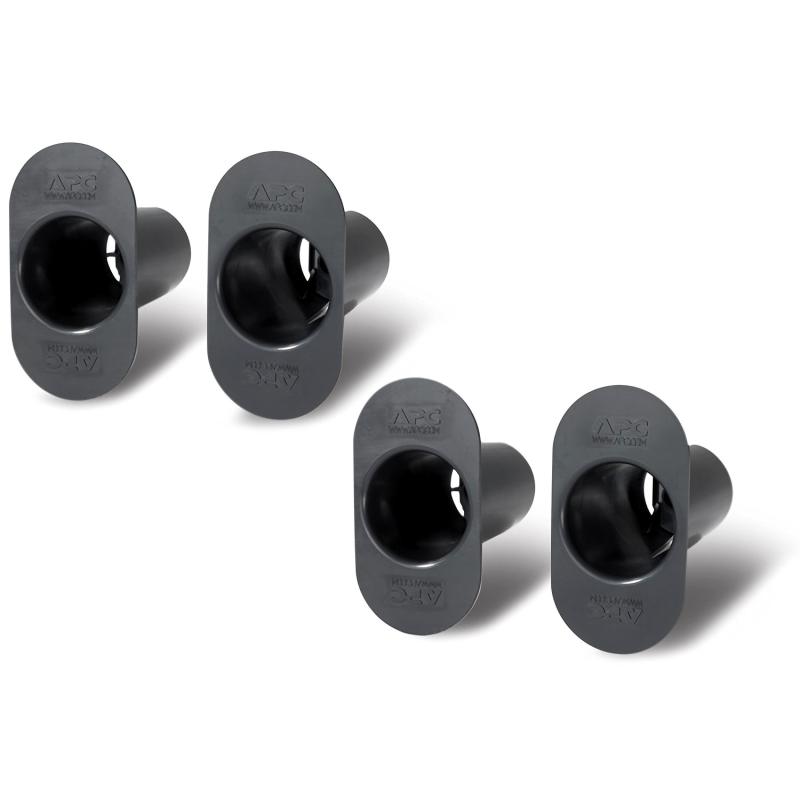 APC NetShelter Cable Management, Vertical Cable Manager, Spools for Vertical Fiber Organizer, Set of 4, Black, 64 x 119 x 103 mm