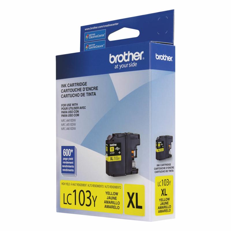 Brother LC-103YS cartouche d'encre Original Rendement élevé (XL) Jaune