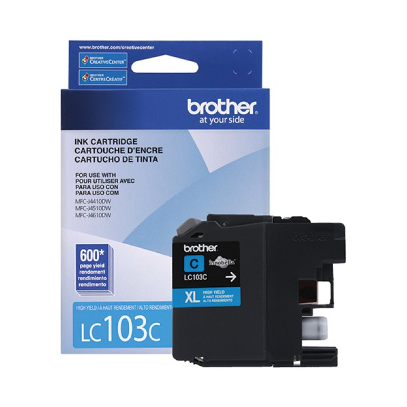 Brother LC103C ink cartridge 1 pc(s) Original High (XL) Yield Cyan