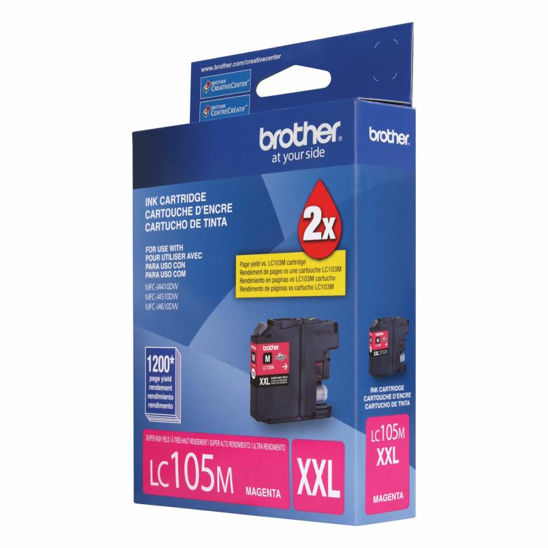 Brother LC-105MS cartouche d'encre Original Rendement extra (super) élevé Magenta