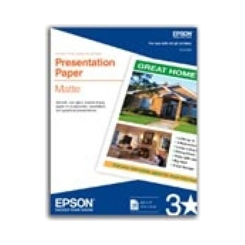 Epson Presentation Paper Matte - 8.5" x 11" - 100 Sheets printing paper