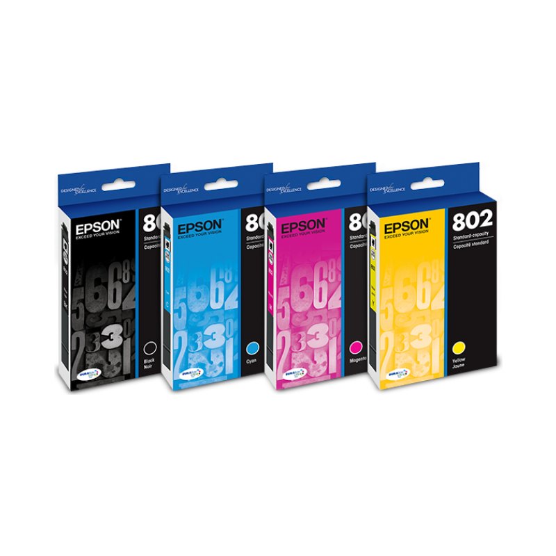 Epson C13T802XL-BCS ink cartridge Original Standard Yield Black, Cyan, Magenta, Yellow