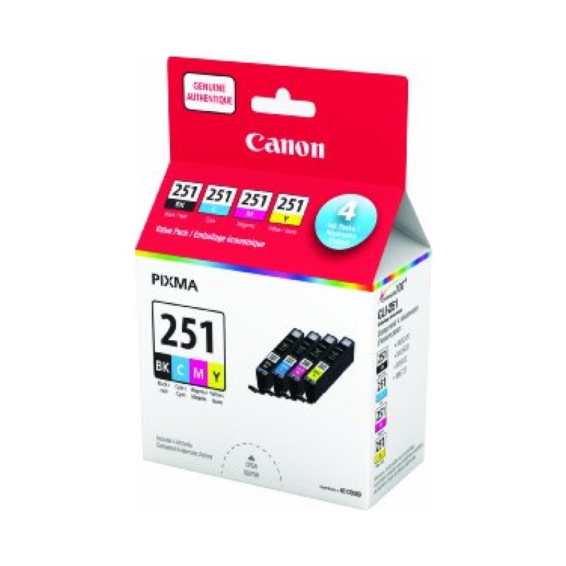 Canon CLI-251 ink cartridge Original Black, Cyan, Magenta, Yellow