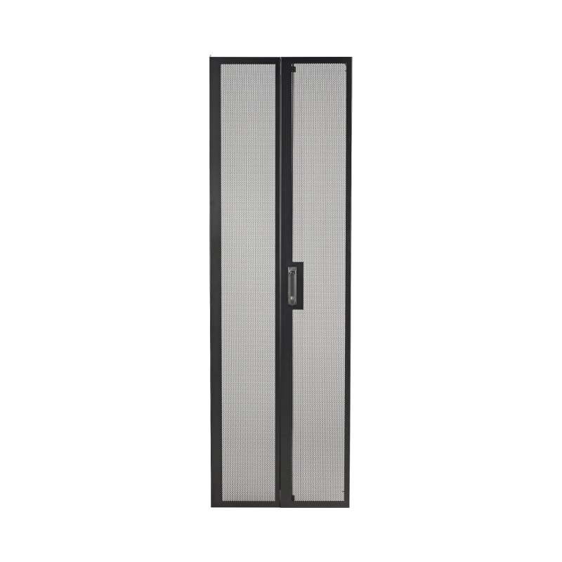 Perforated Split Rear Door 48U 600Mm Wide Black For Netshelter Sv