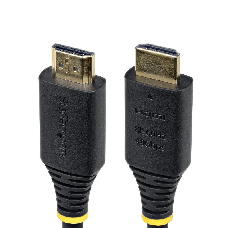 StarTech.com Câble HDMI Ultra Haut Débit Certifié de 4m, 8K 60Hz / 4K 120Hz, Câble HDMI 2.1 avec HDR10+ / eARC, 48 Gbps, Câble HDMI 8K pour Moniteur/Téléviseur/Écran, Gaine TPE Flexible