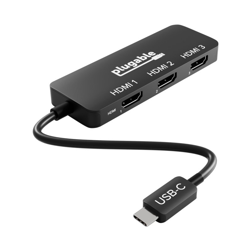 Plugable Technologies USB-C to HDMI Adapter for Triple Monitors (Windows Only)