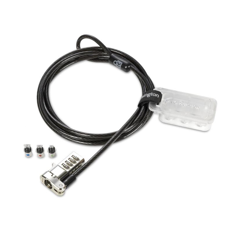 Kensington K62317WW-SP câble antivol Noir, Argent 1,8 m