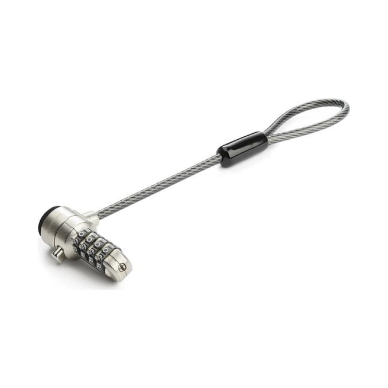StarTech.com Universal Laptop Cable Lock Expansion Loop - 6” (15cm) Anti Theft 4-Digit Combination K-Slot Lock - Computer Security Cable to Create Twin/Multi-Head Lock for Multiple Devices - TAA