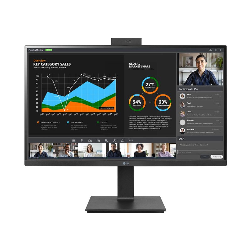 LG 27BQ75QC-B computer monitor 68.6 cm (27") 2560 x 1440 pixels Quad HD LED Black