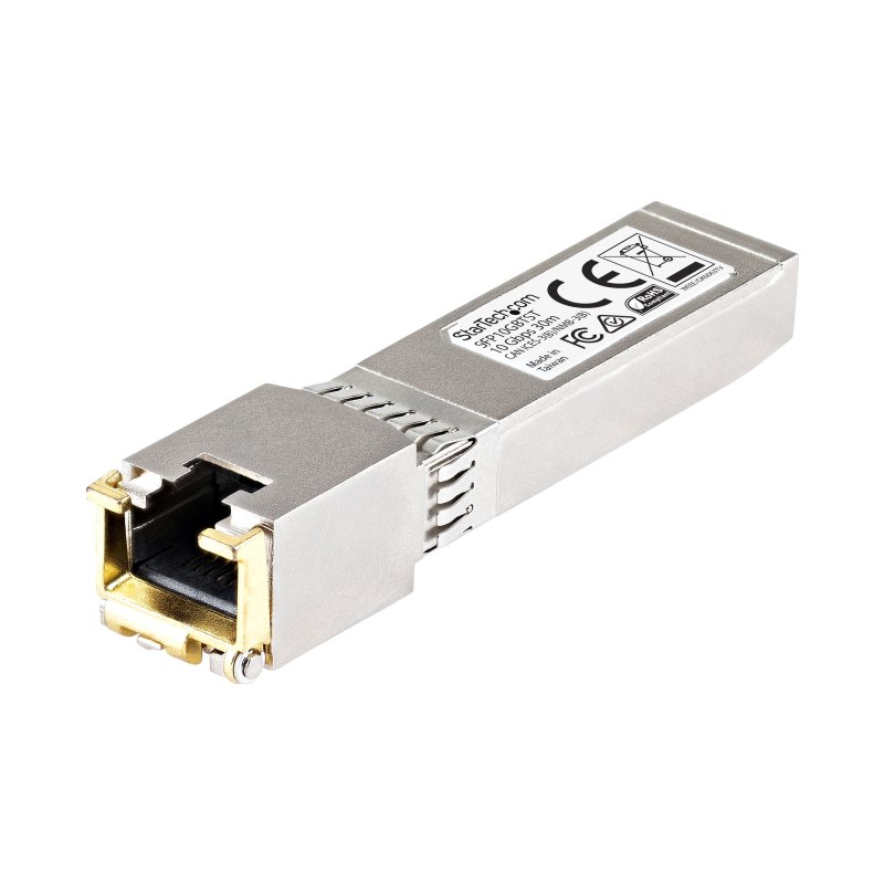 StarTech.com Cisco SFP-10GB-TC Compatible SFP+ Module - 10GBASE-T - SFP to RJ45 Cat6/Cat5e - 10GE Gigabit Ethernet SFP+ - RJ-45 30m - Cisco Firepower, ASR1000, ASR9000
