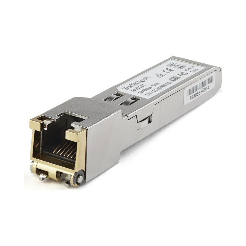 StarTech.com Dell EMC SFP-1G-T Compatible SFP Module - 1000BASE-T - SFP to RJ45 Cat6/Cat5e - 1GE Gigabit Ethernet SFP - RJ-45 100m