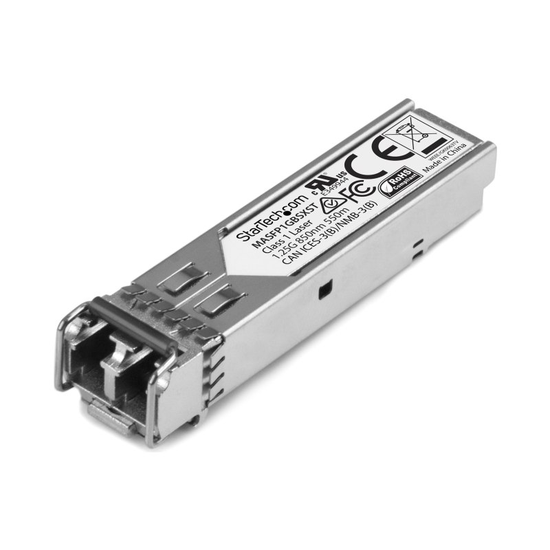StarTech.com Cisco Meraki MA-SFP-1GB-SX Compatible SFP Module - 1000BASE-SX - 1GbE Multimode Fiber MMF Optic Transceiver - 1GE Gigabit Ethernet SFP - LC 550m - 850nm - DDM Cisco Meraki MS225, MX400, MS250