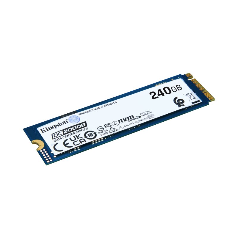Kingston Technology 240G DC2000B PCIe 4.0 M.2 2280 Enterprise SSD (Non-Heatsink)