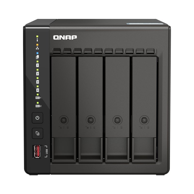 QNAP TS-453E NAS Tower Intel® Celeron® J6412 8 GB 0 TB QNAP QTS Black