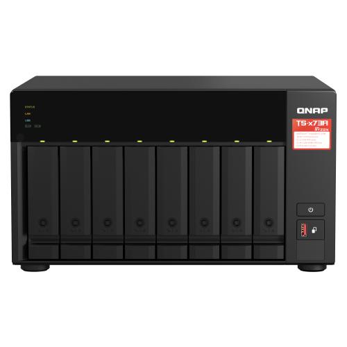 QNAP TS-873A NAS Tower Ryzen Embedded V1500B 8 GB DDR4 0 TB QNAP Turbo System Black