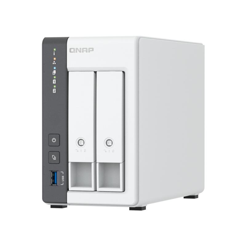QNAP TS-216G serveur de stockage NAS Tower Cortex-A Cortex-A55 4 Go 0 To Blanc
