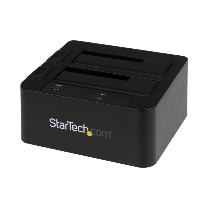 StarTech.com Dock pour Disque Dur à 2 baies USB 3.0 / eSATA vers SATA, Dock pour Disque Dur USB, Station d'Accueil pour SSD/HDD Externe 2,5/3,5" SATA I/II/III,Docking Station pour Disque Dur Chargement par le Haut