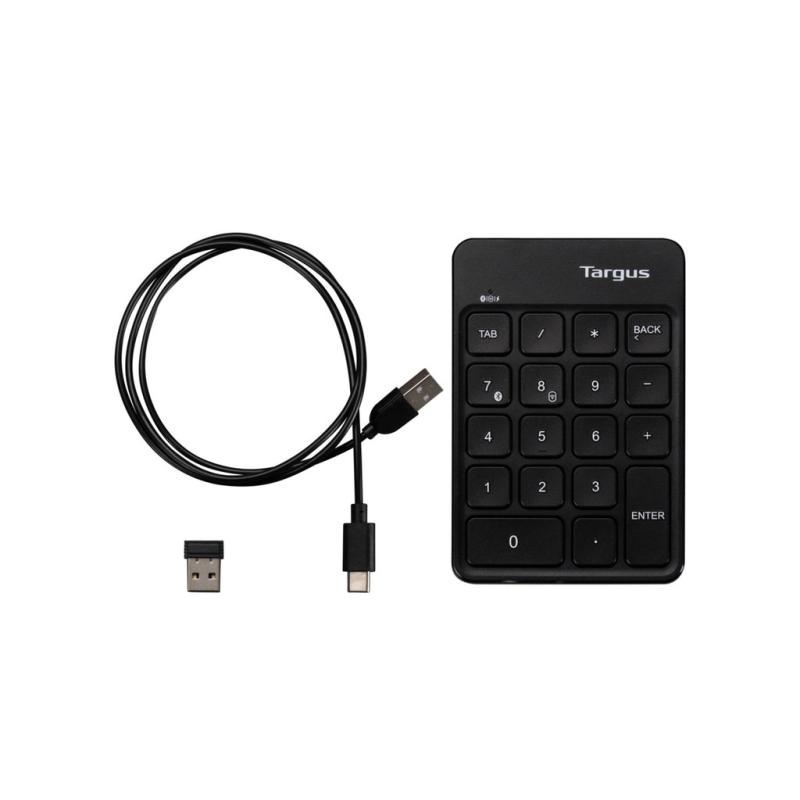 Targus EcoSmart clavier numérique Universel Bluetooth/USB/RF Wireless Noir