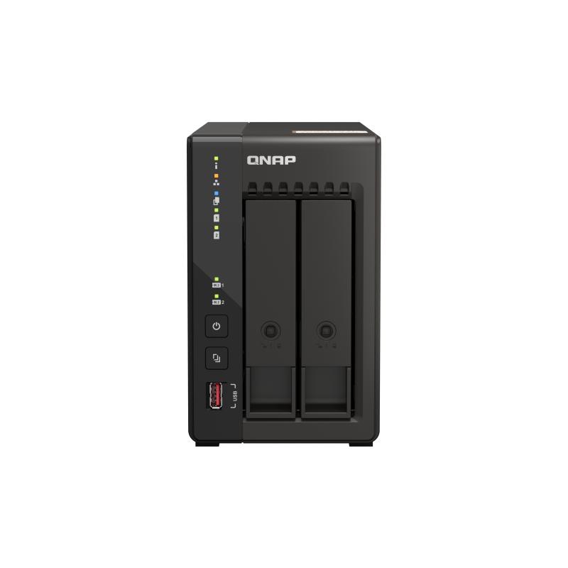 QNAP QVP-21C serveur de stockage Tower Intel® Celeron® J6412 8 Go DDR4 0 To QVR Pro Noir