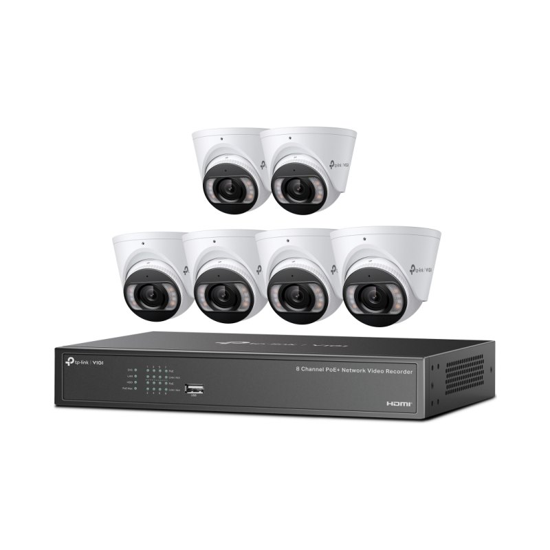 TP-Link VIGI 4MP TURRET IPC & 8-CH NVR KIT video surveillance kit Wired 8 channels