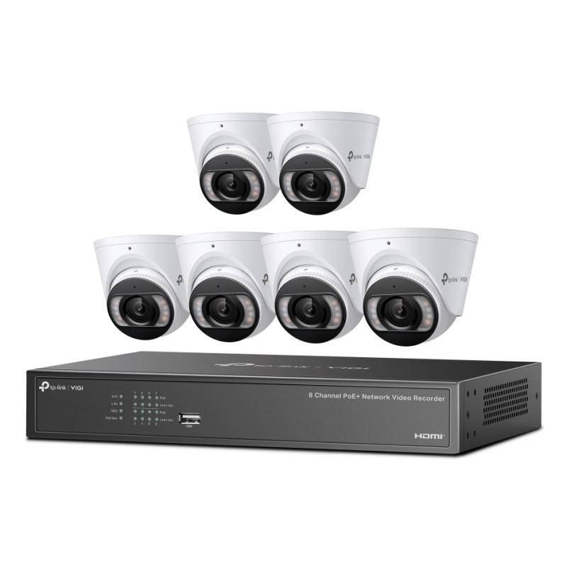 TP-Link VIGI 4MP TURRET IPC & 8-CH NVR KIT kit de vidéo-surveillance Avec fil 8 canaux