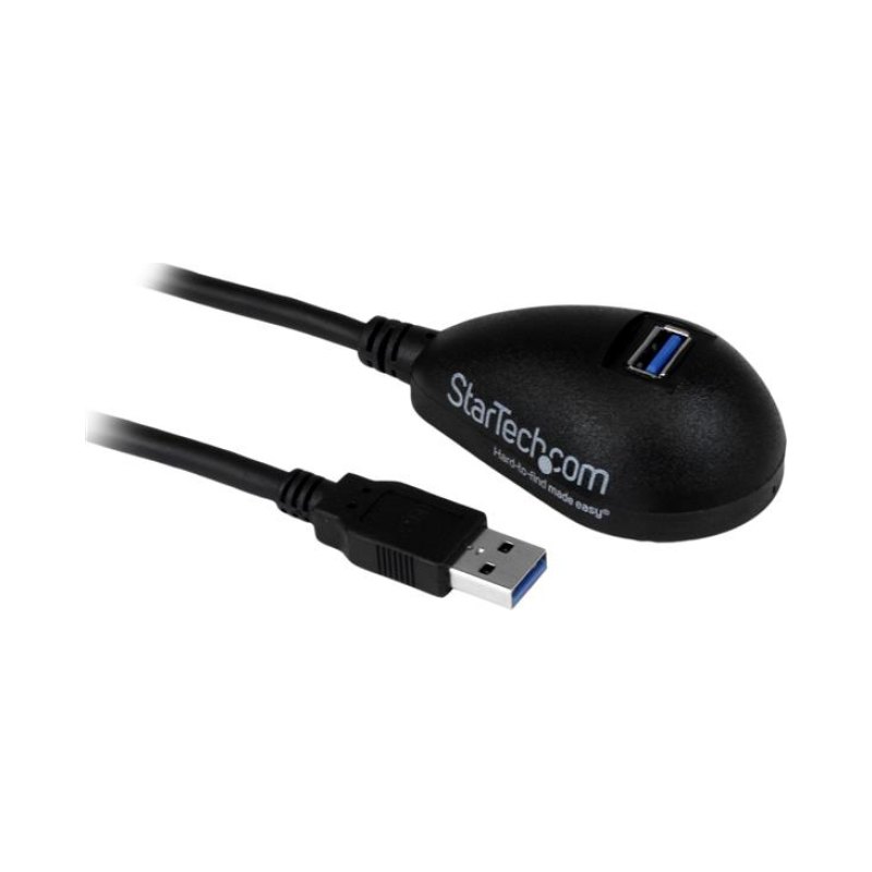 StarTech.com 5 ft Black Desktop SuperSpeed USB 3.0 (5Gbps) Extension Cable - A to A M/F