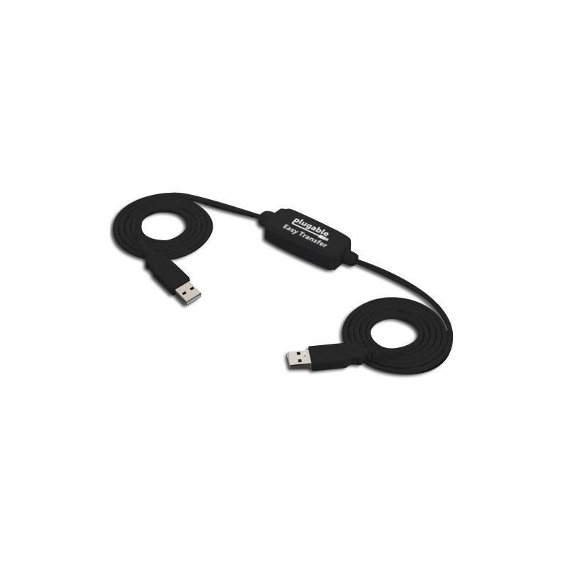 Plugable Technologies USB-EASY-TRAN câble USB 1,8 m USB A Noir
