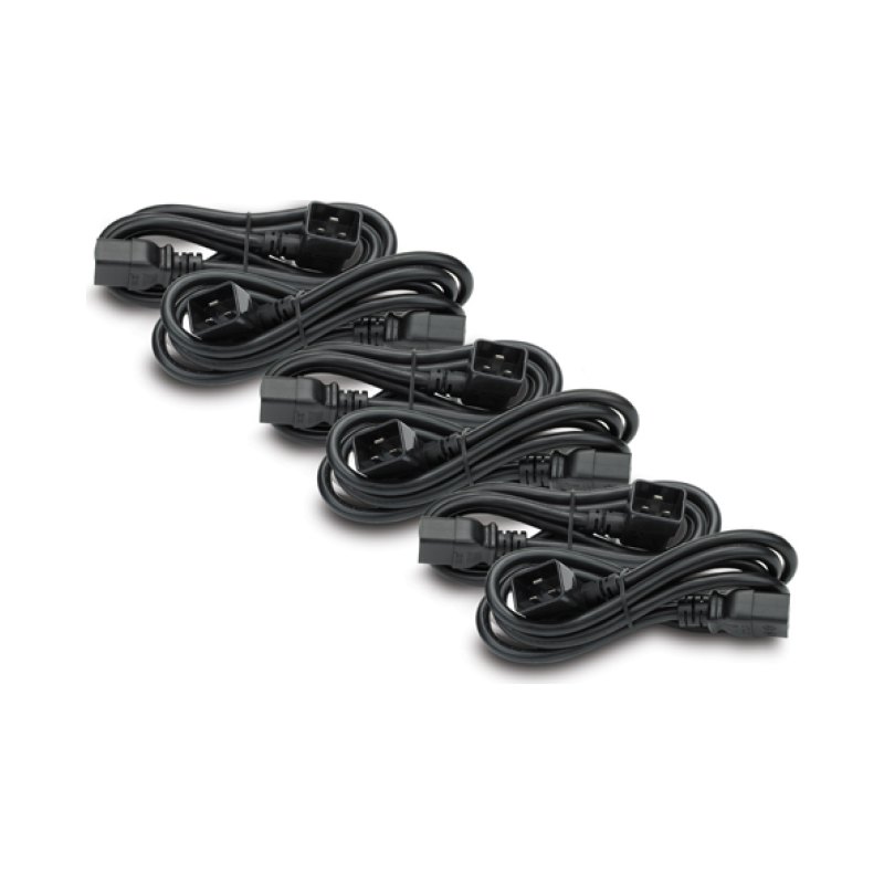 APC Power Cord Kit, 16A, 208/230V, C19 TO C20R, 4FT, 3L + 3R Noir 1,2 m