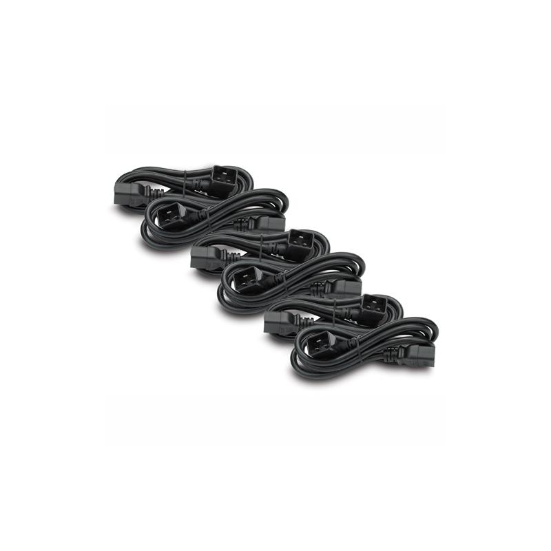 APC Power Cord Kit, 16A, 208/230V, C19 TO C20R, 4FT, 3L + 3R Noir 1,2 m