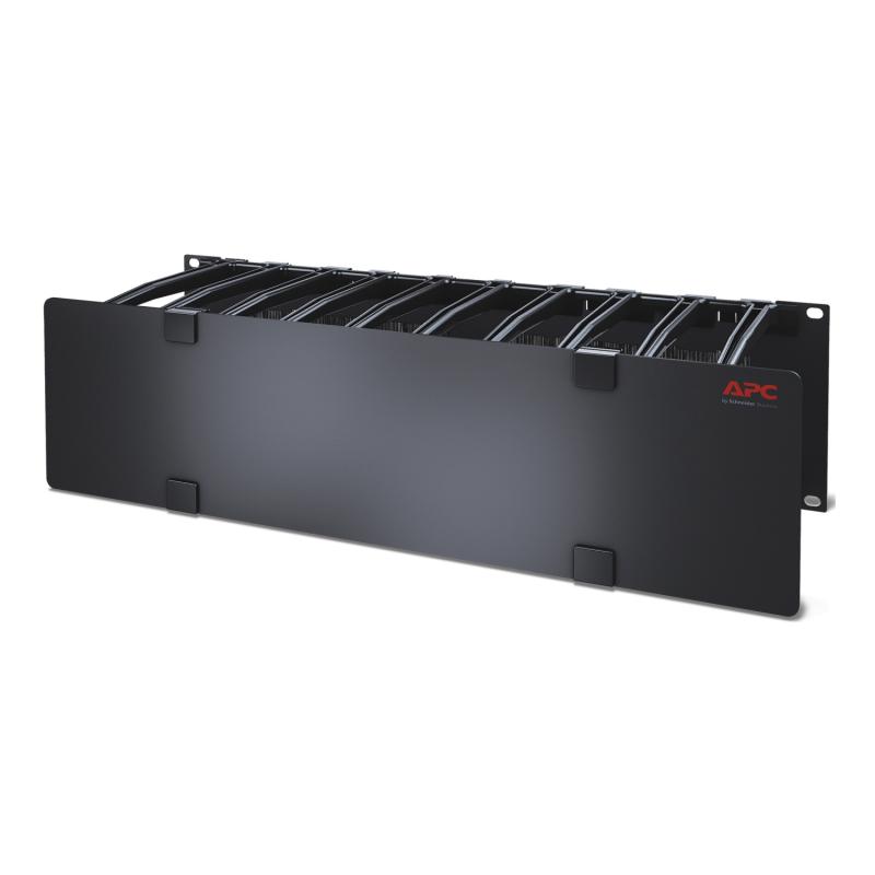 APC NetShelter - Passe-câbles horizontal - 3U - Profondeur 15 cm - 1 côté avec capot