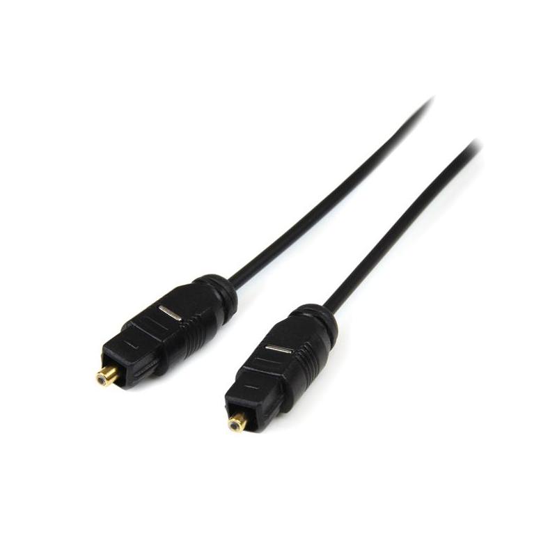 StarTech.com 10 ft Thin Toslink Digital Audio Cable câble audio 3,05 m Noir