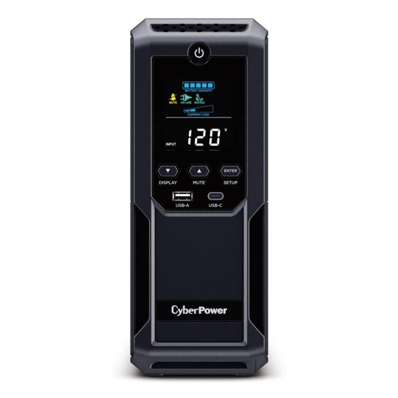 CyberPower LCD BRG1500AVRLCD2 alimentation d'énergie non interruptible Interactivité de ligne 1,5 kVA 900 W 12 sortie(s) CA